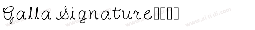 Galla Signature字体转换